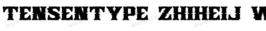 Tensentype ZhiHeiJ W字体转换
